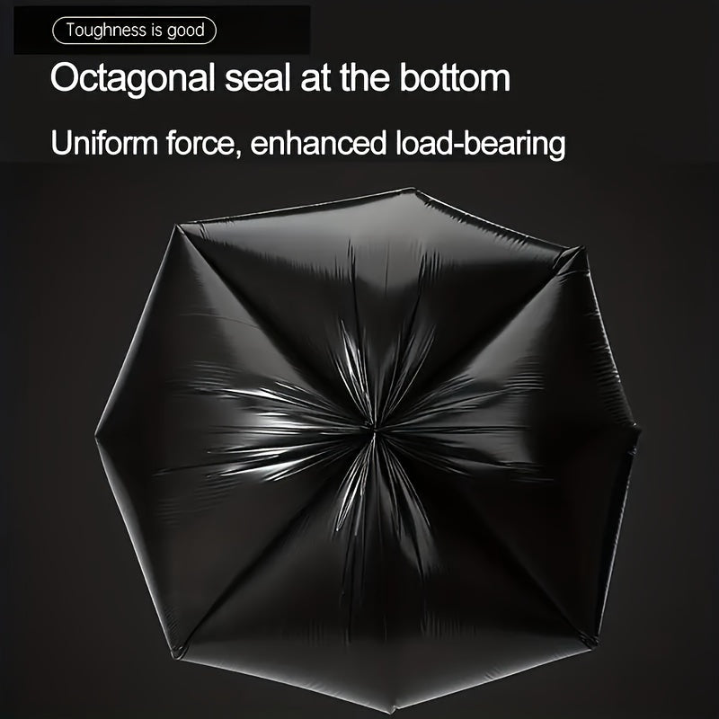 180 Pack Heavy Duty Black Plastic Garbage Bags Leak-Resistant Thickened Trash Bags