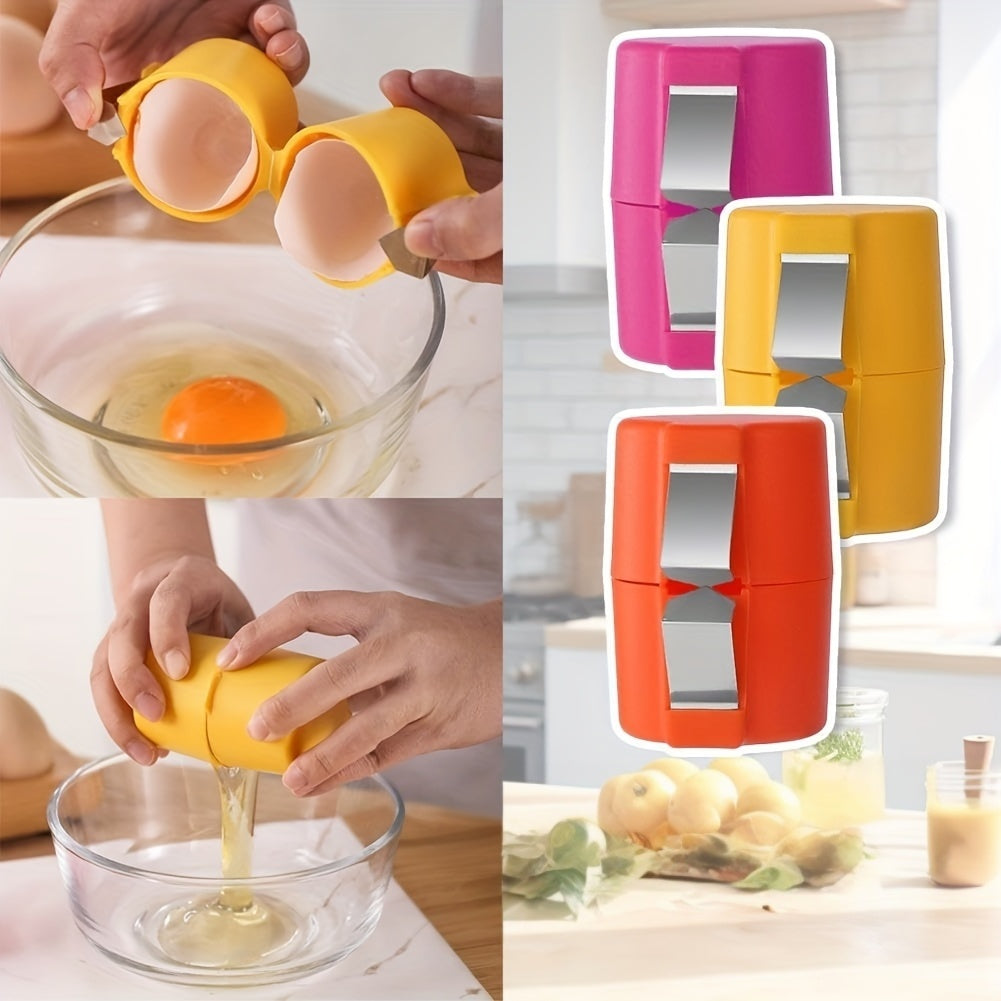 Egg Shell Opener Set Stainless Steel Non-Stick Omelet Pan Tools Dishwasher Safe