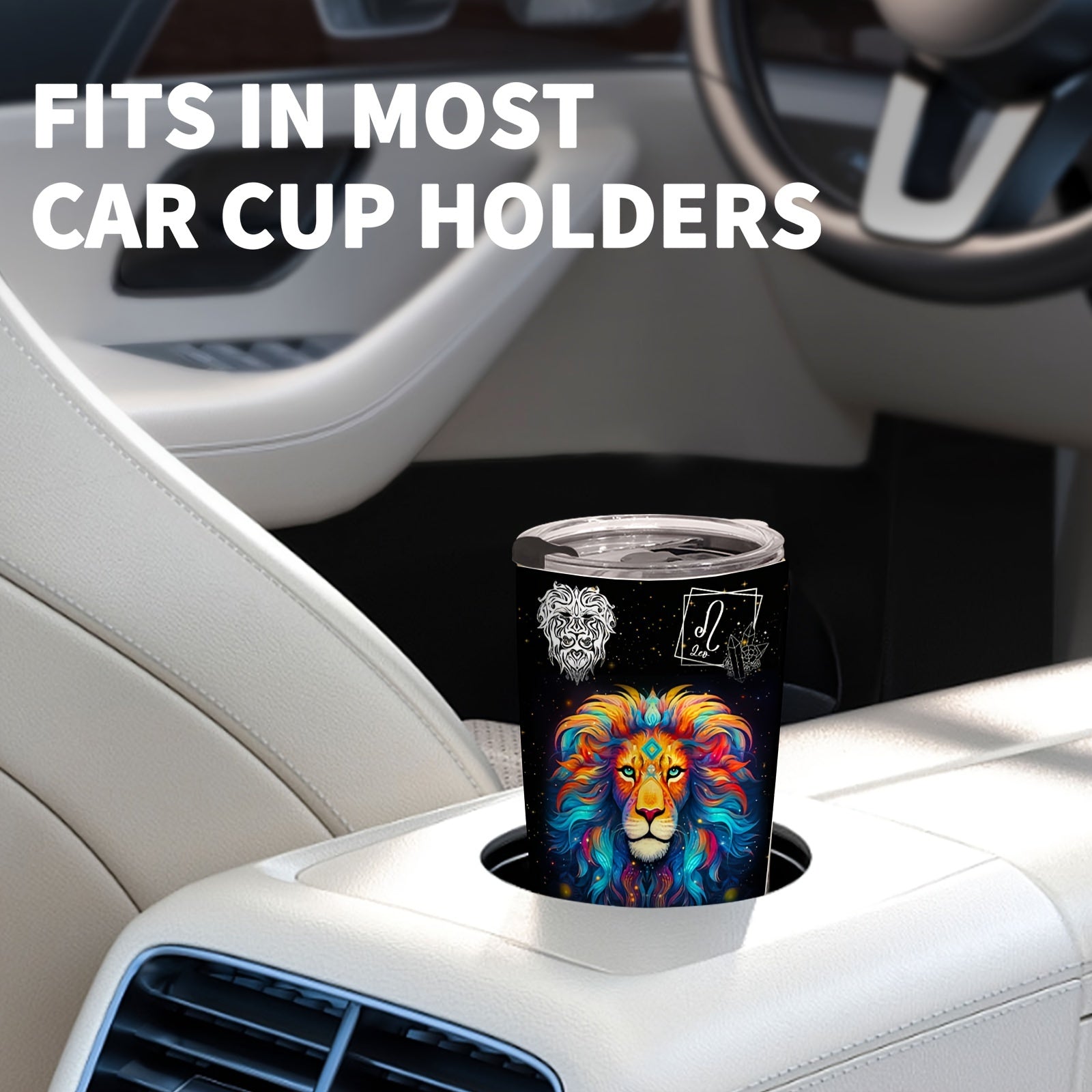 Stainless Steel Zodiac Mug Double Wall Insulated Astrology Gift