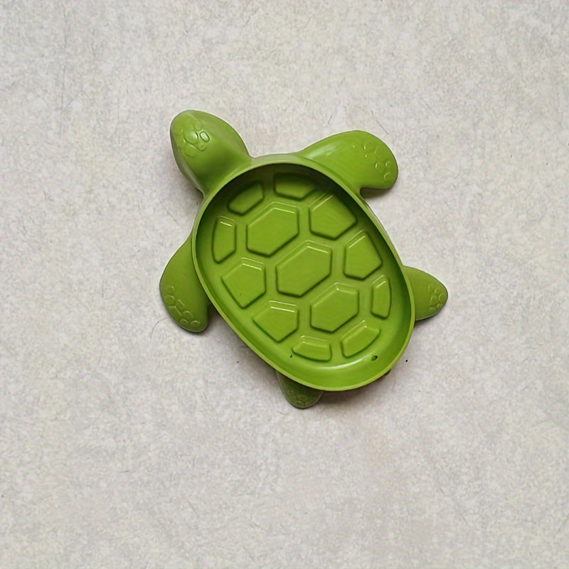 Turtle-Shaped Soap Dish Plastic Drainage Bathroom Accessory
