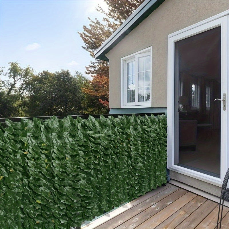 Artificial Ivy Privacy Fence Screen Outdoor Plastic Green Plant for Home and Party Decoration