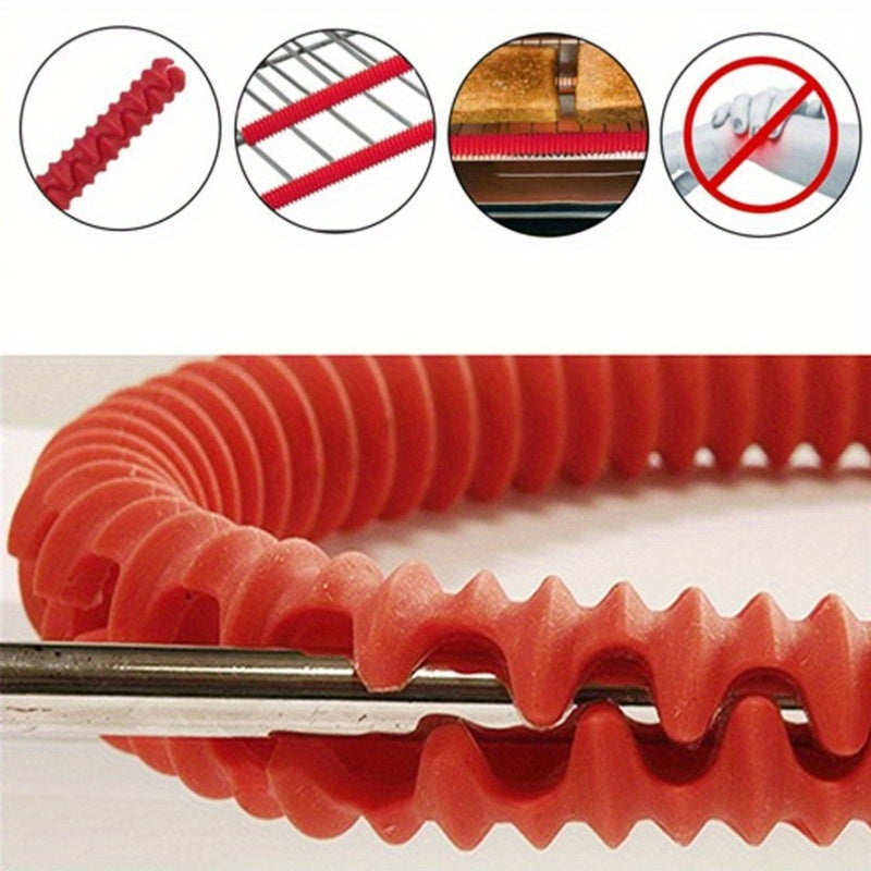 3 dona silikon pechka panjaralari uchun qopqoq, issiqqa chidamli himoya qo'shimchalari bilan. Ushbu 14 dyuymli qopqoq elektrsiz, oziq-ovqat bilan aloqa qilish uchun xavfsiz va pechka panjaralarida kuyish va izlar paydo bo'lishini oldini oladi.