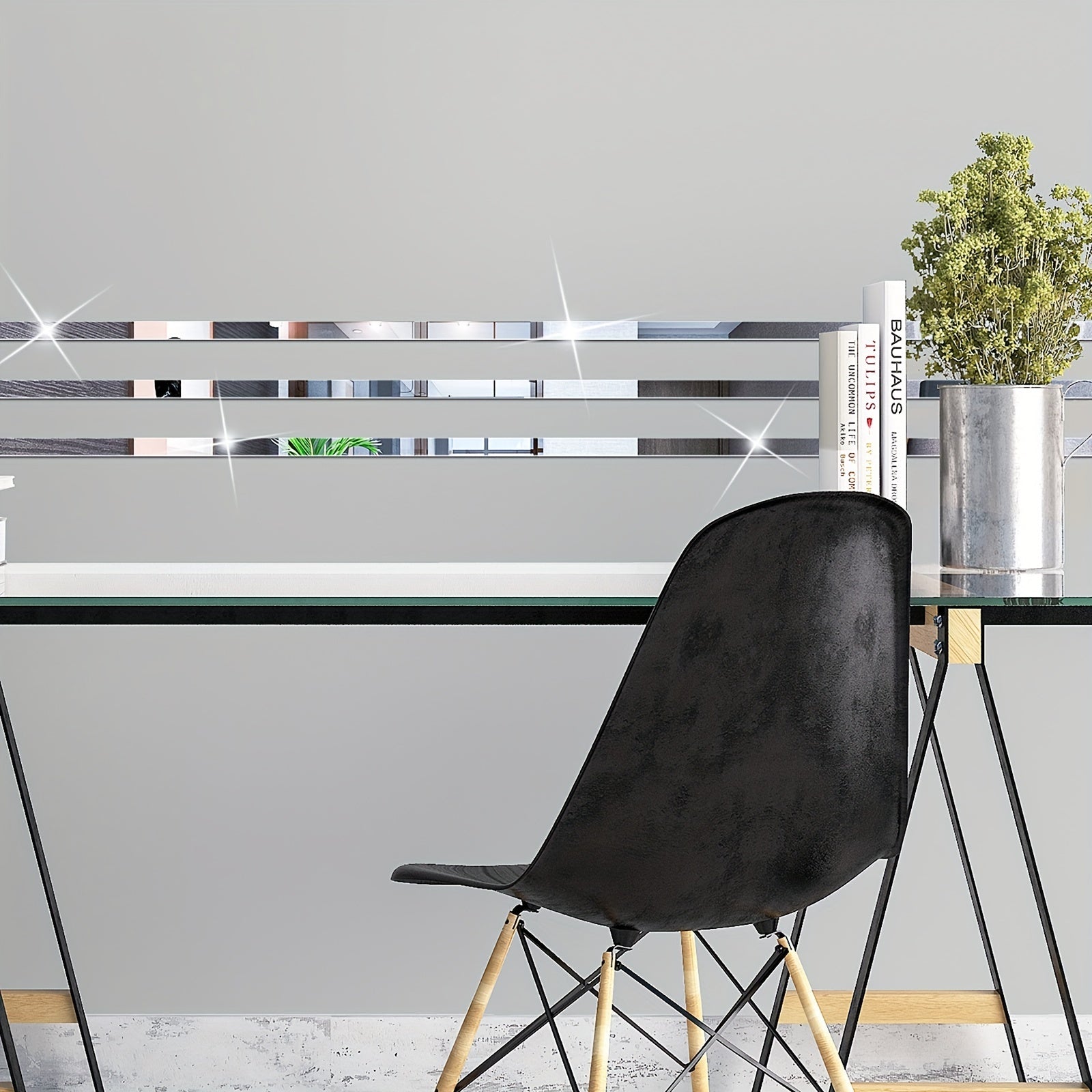 10 Shatterproof Acrylic Mirror Wall Stickers for Living Room Bedroom Bathroom Kitchen Decor