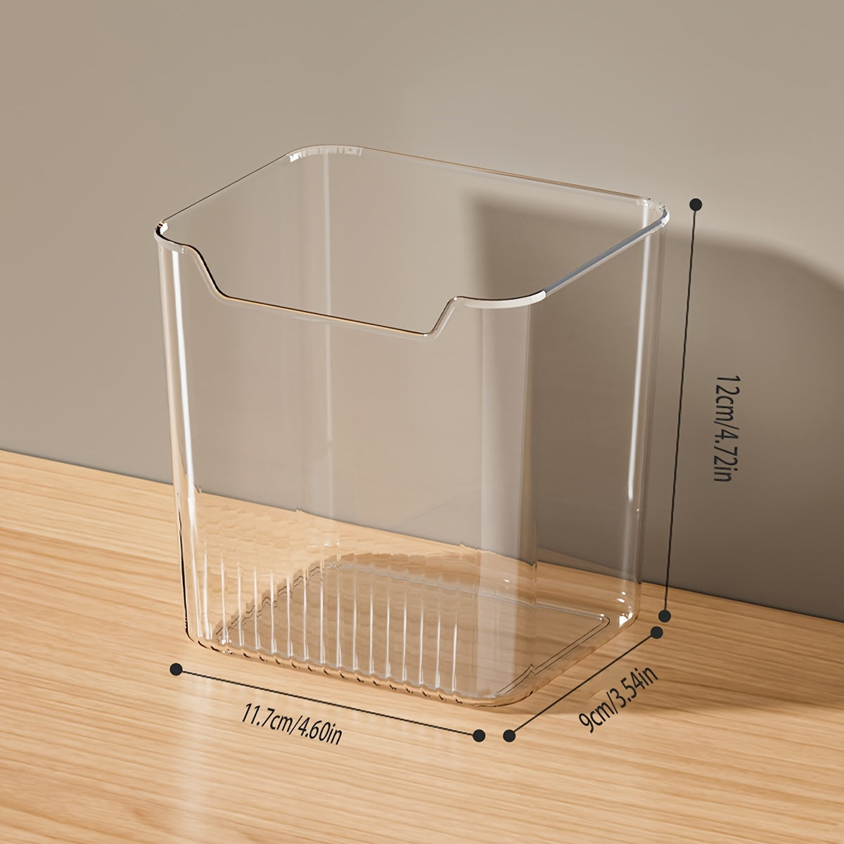 4-Piece Transparent Refrigerator Storage Bins with Lids Food-Safe Organizer for Fruits Vegetables