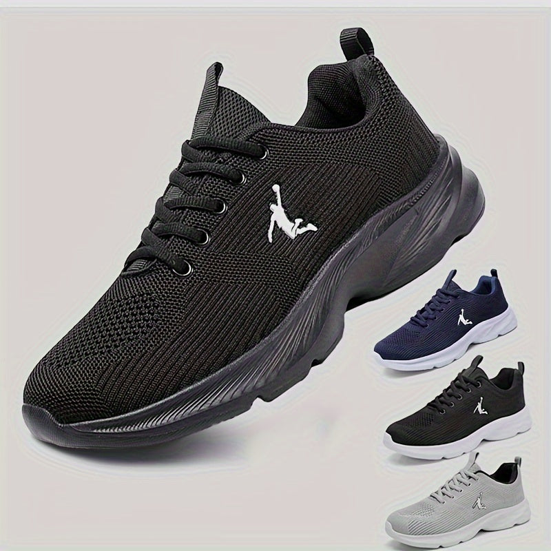 Erkaklar uchun barqaror yo'l yugurish poyabzallari, engil, nafas oladigan mato ustki qismi, EVA ichki qismi va tagligi, bir rangli, shoelace yopilishi va yugurish va fitnes uchun barqarorlashtiruvchi qo'llab-quvvatlash.