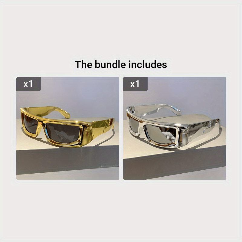 Trendy Unisex Fashion Glasses Silver Frame Reflective Mirror Lens for Cycling Outdoor Activities
