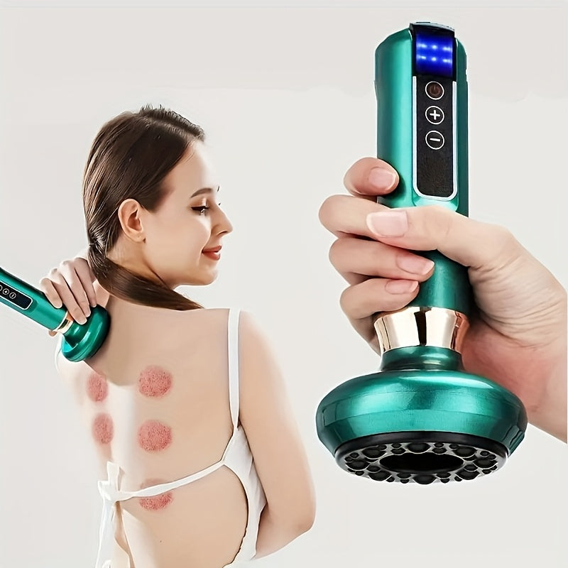 USB Rechargeable Full Body Massager with Heating and Cupping Therapy
