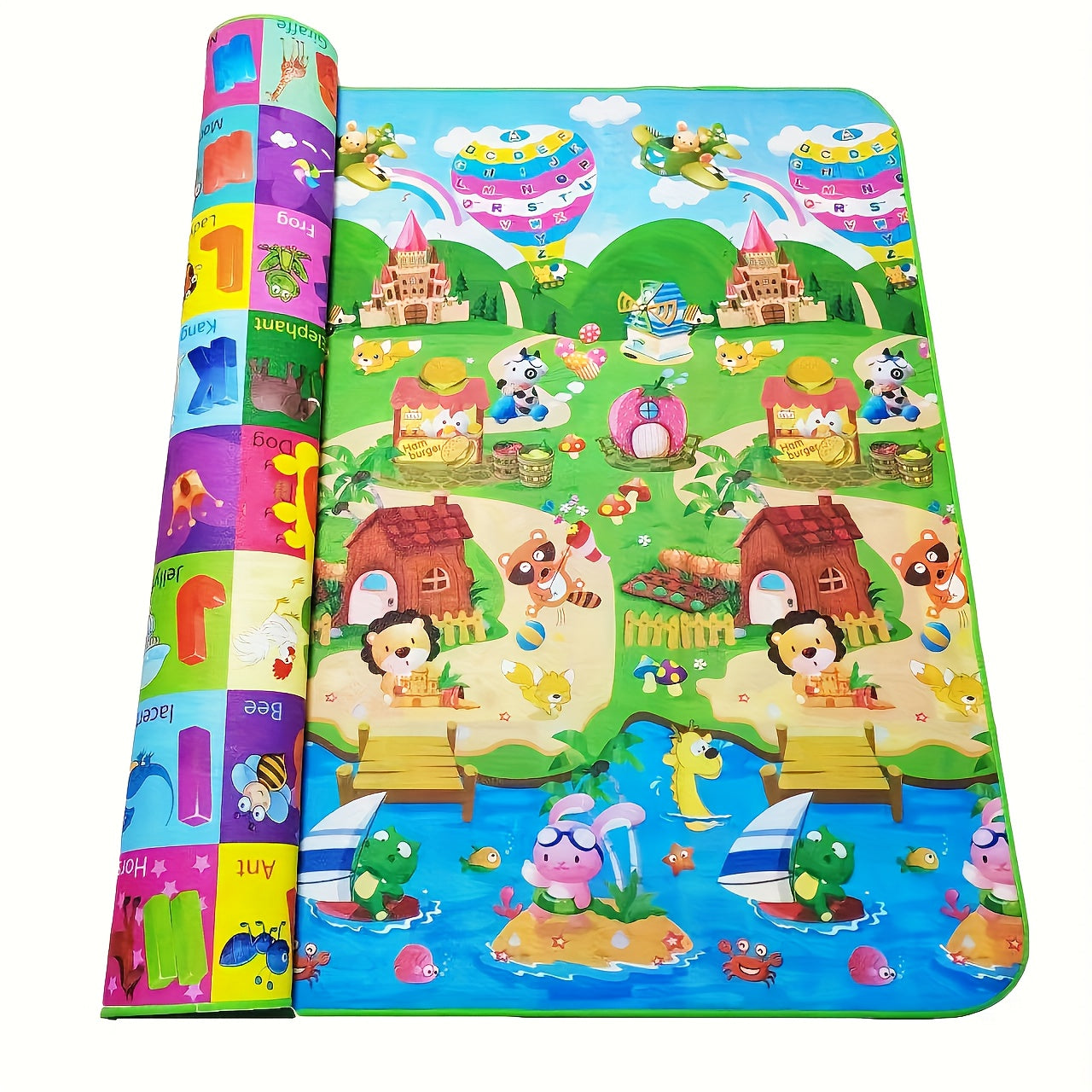 Baby Play Mat for Newborns and Toddlers Flippable Foam Waterproof 200x180cm