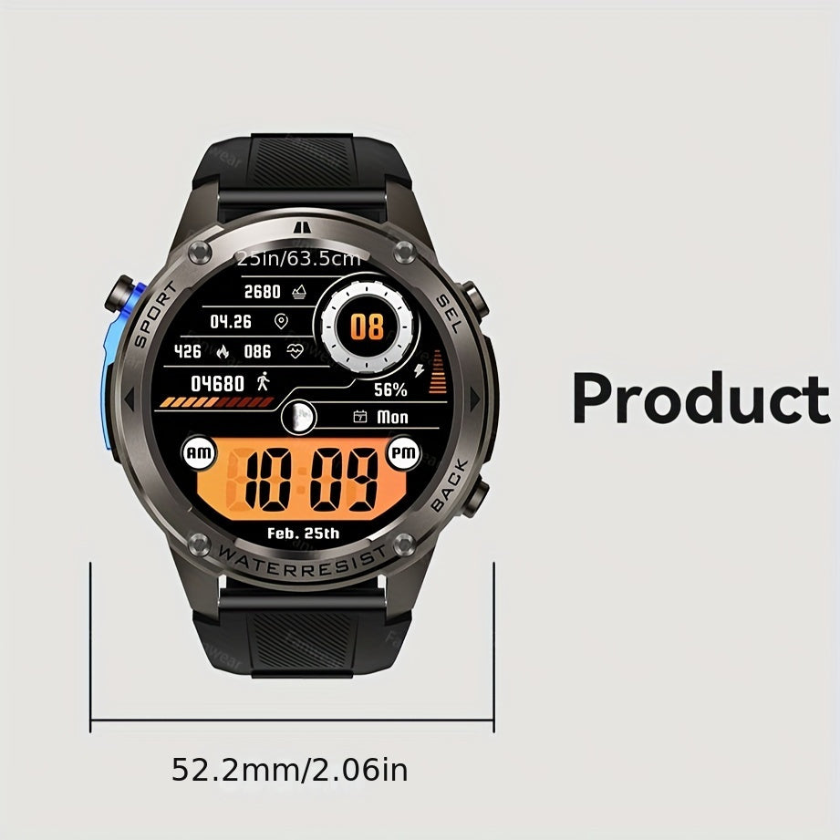 GPS Smart Watch for Outdoor Enthusiasts with Compass Altitude Swimming and Sports Modes