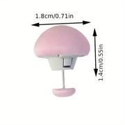 Pink Mushroom Bed Sheet Fasteners Non-Slip Removable PP Material Safety