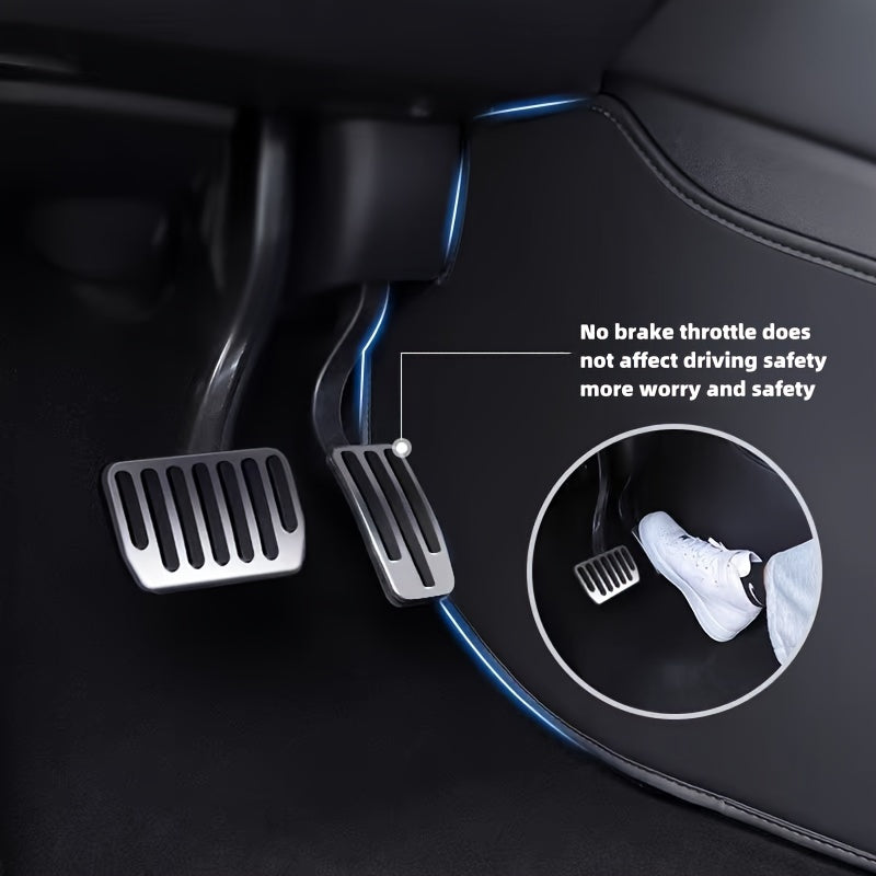 Center Control Kick-Proof Pads Velvet Interior Trim Accessories for Tesla Model 3 Model Y