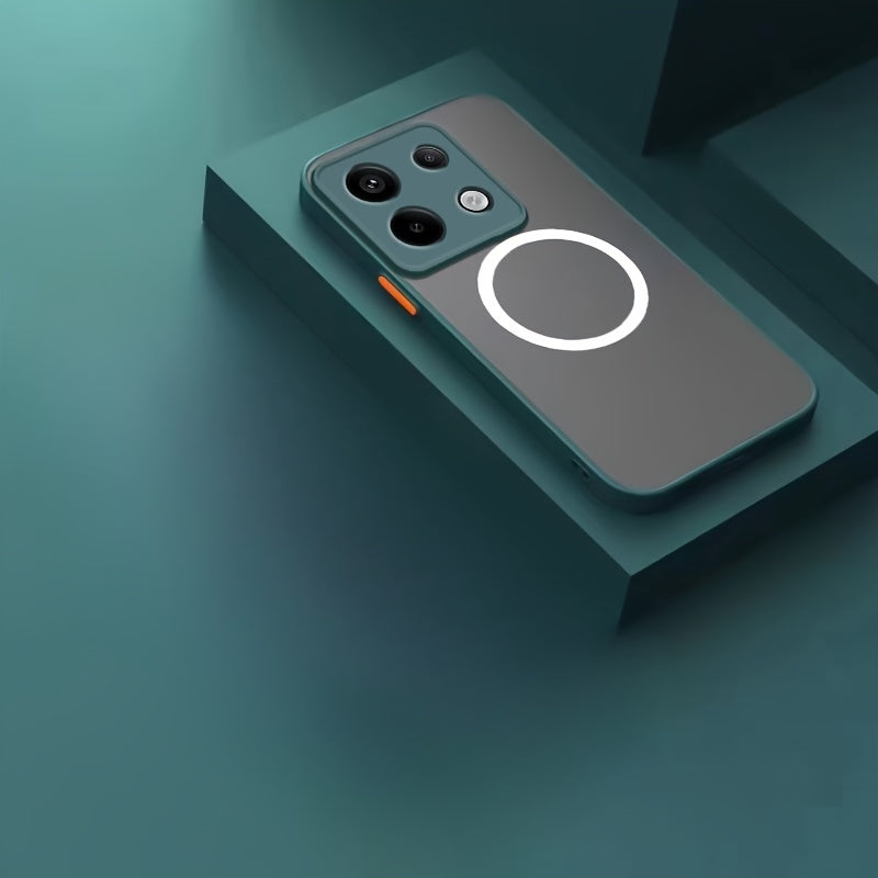 Matte Frosted Hard Phone Case for Xiaomi Poco and Mi Models Shockproof Magnetic Car Holder