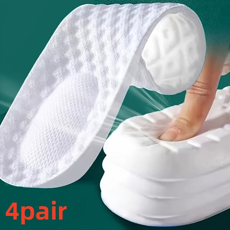 Unisex Sports Shoe Insoles Soft Shock Absorption Arch Support 1-4 Pairs