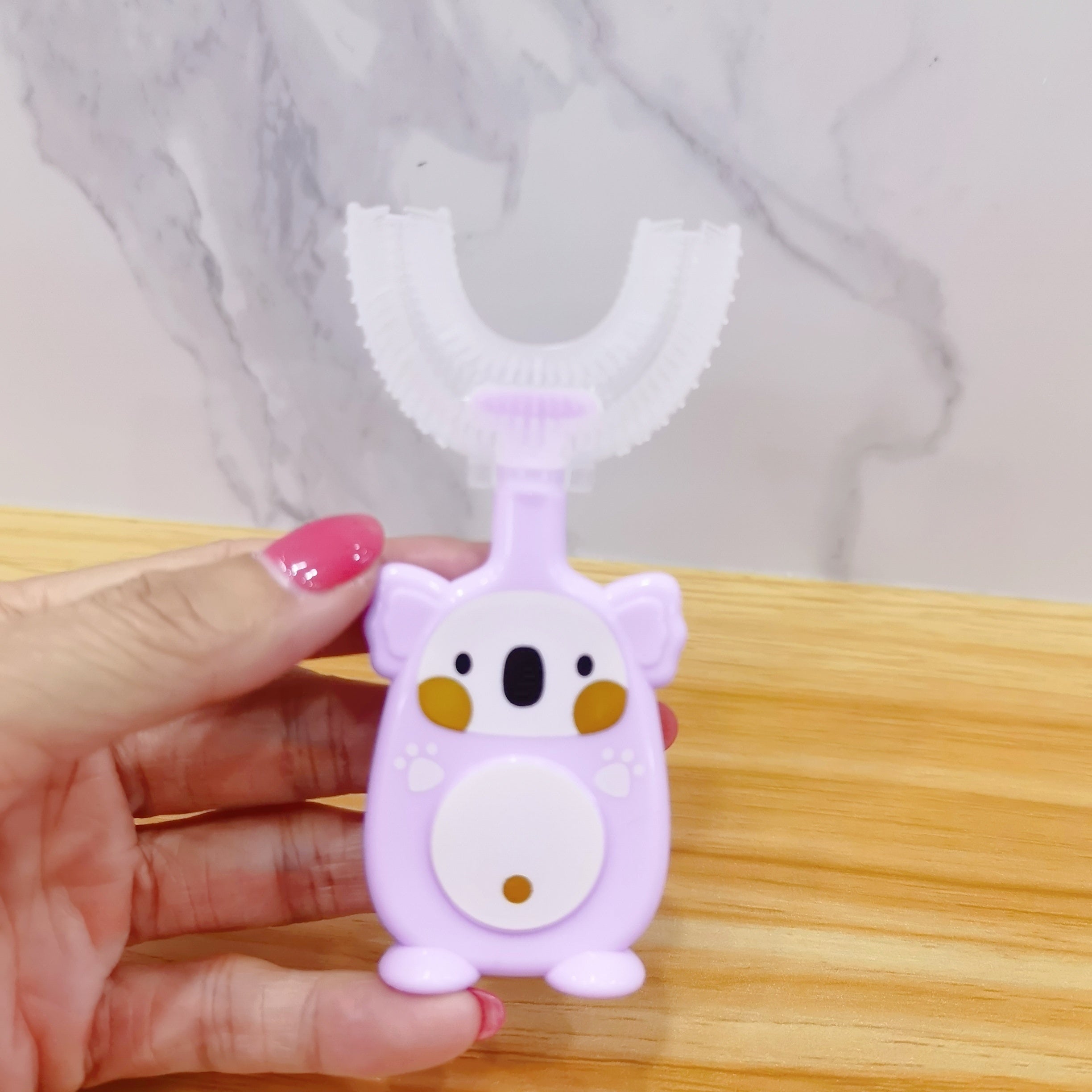 U-Shaped Toothbrush Soft Silicone Brush Head Manual Oral Teeth Cleaning