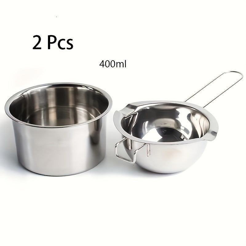 Stainless Steel Double Melting Pot Set for Chocolate Cheese Candle Melting