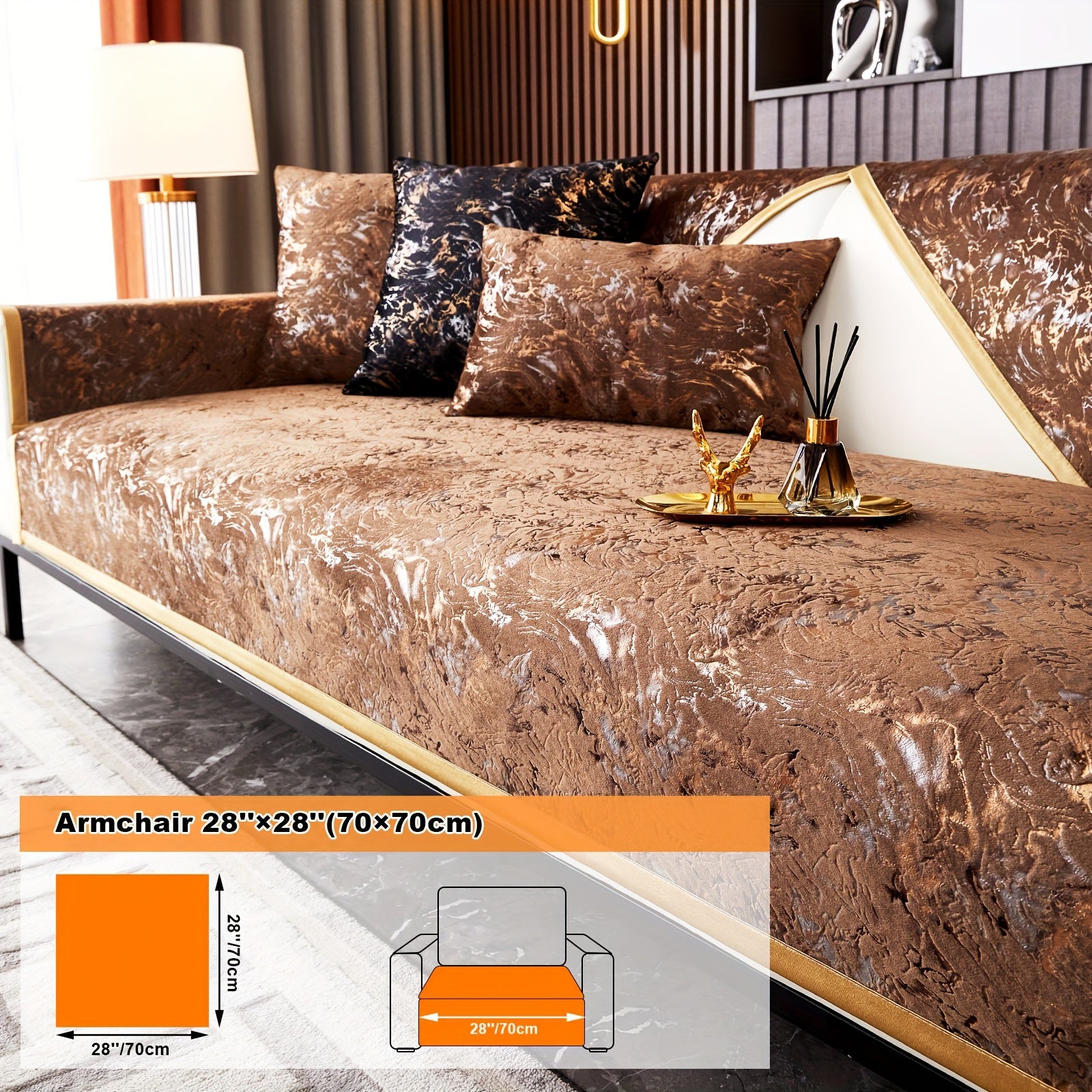 Европейский стиль чехол для дивана, универсальный чехол для всех сезонов с чехлом для подушки и защитным чехлом для подушек дивана. Подходит для различных комнат и домашнего декора.