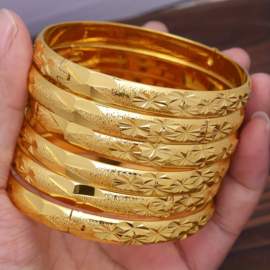 Har kuni kiyish va sovg‘a uchun gul naqshli sozlanadigan mis barmoq taqilishi