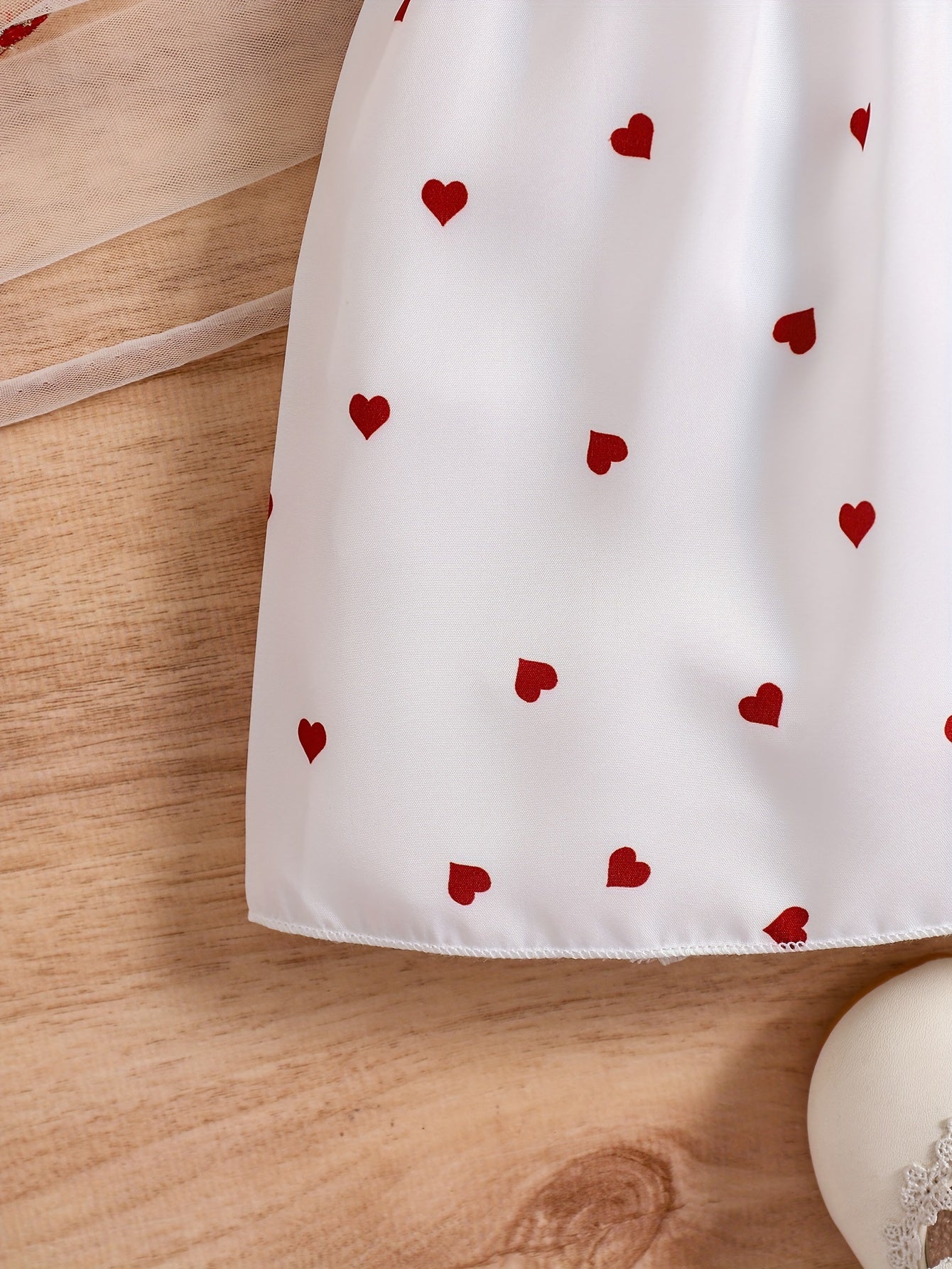 Girls 0-3 Years Summer Heart Print Dress Set with Halter Neck and Matching Hat in Two Colors