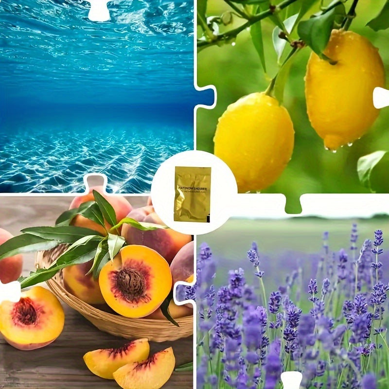 Набор освежителей воздуха для автомобиля с тропическими ароматами: лимон, персик, океан, лаванда