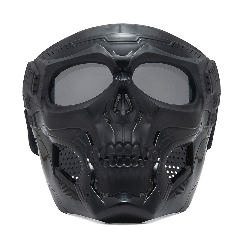 Skeleton Themed Mask Nylon Plastic Drawstring for Outdoor Sports and Training