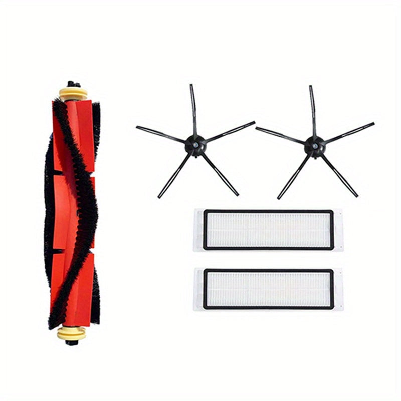 Xiaomi Roborock S5 Max, S6, S60, S5, S50, T6 uchun vakuum tozalagich aksessuarlar to'plami - 5 dona: mopa, qora yon cho'tkalar - Uy tozalash uchun ideal
