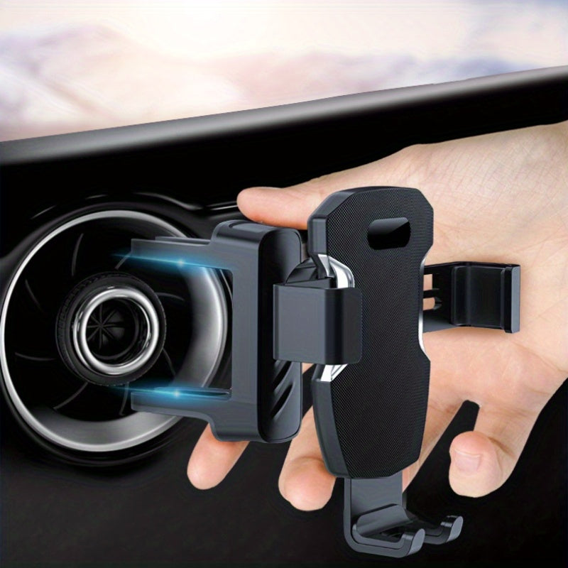 Universal avtomobil telefon qoʻltiqi, dumaloq havo chiqarish uchun gravitatsiya montaji