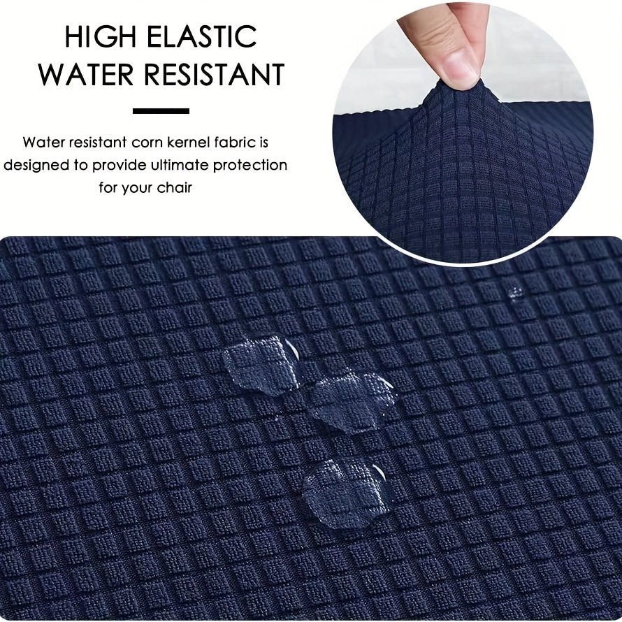 Комплект из 2 водонепроницаемых чехлов для стульев, изготовленных из растяжимого кукурузного велюра для защиты мебели и добавления стиля и комфорта в гостиной, офисе и домашнем декоре.