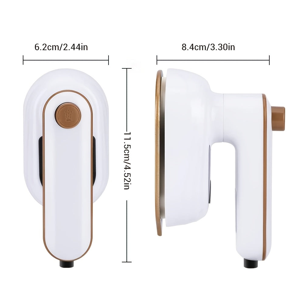 O'ziga xos portativ qo'l bilan ishlatiladigan bug'li temir, buklanuvchi bosh, teal, oltin, tez burishlarni olib tashlash uchun