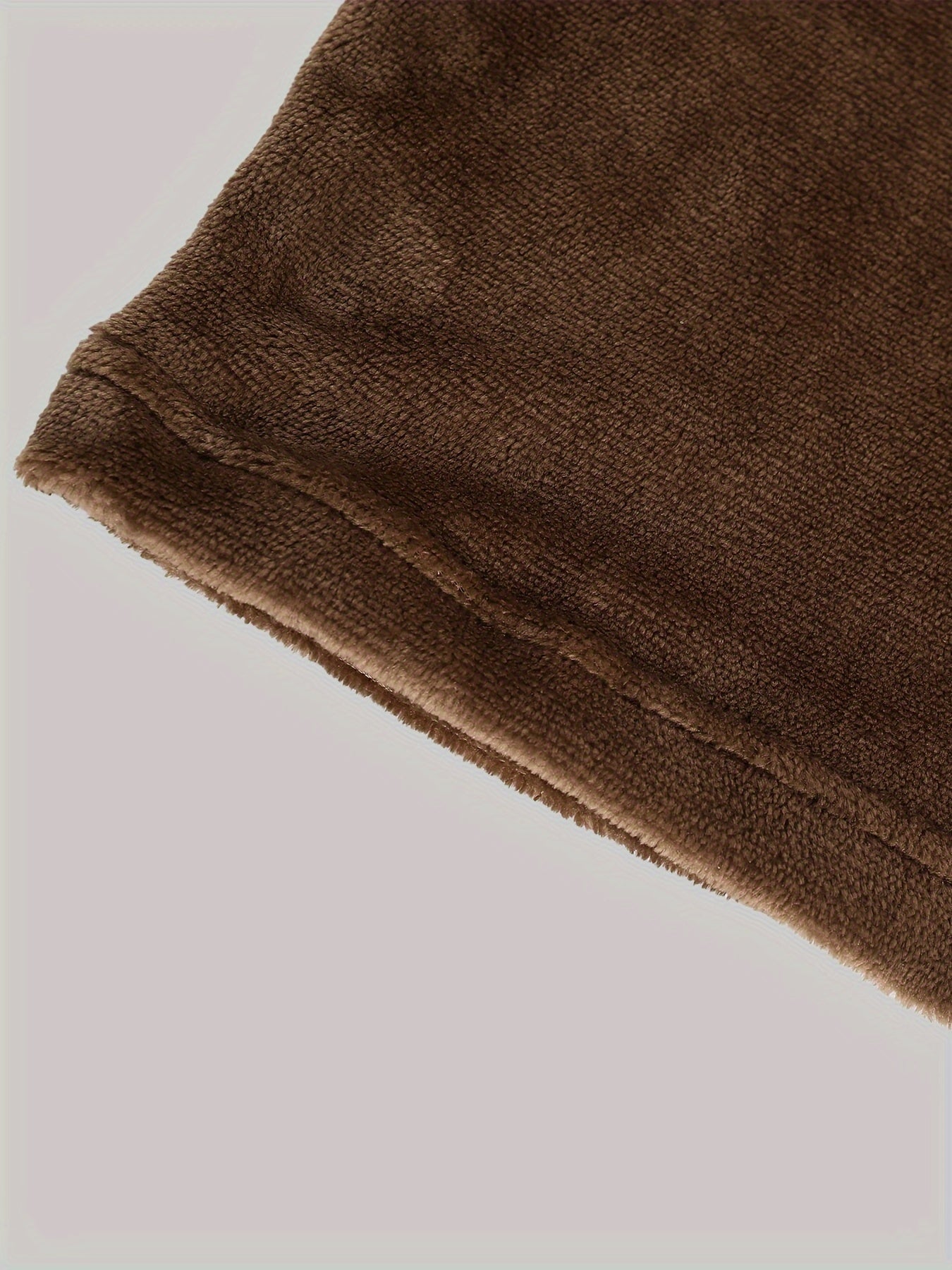 Men's Flannel Hooded Robe with Pockets Belt Casual Lounge Wear