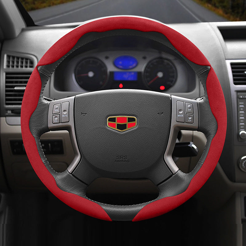 Universal Fleece Anti-Slip Ultra-Thin Steering Wheel Cover for All Seasons