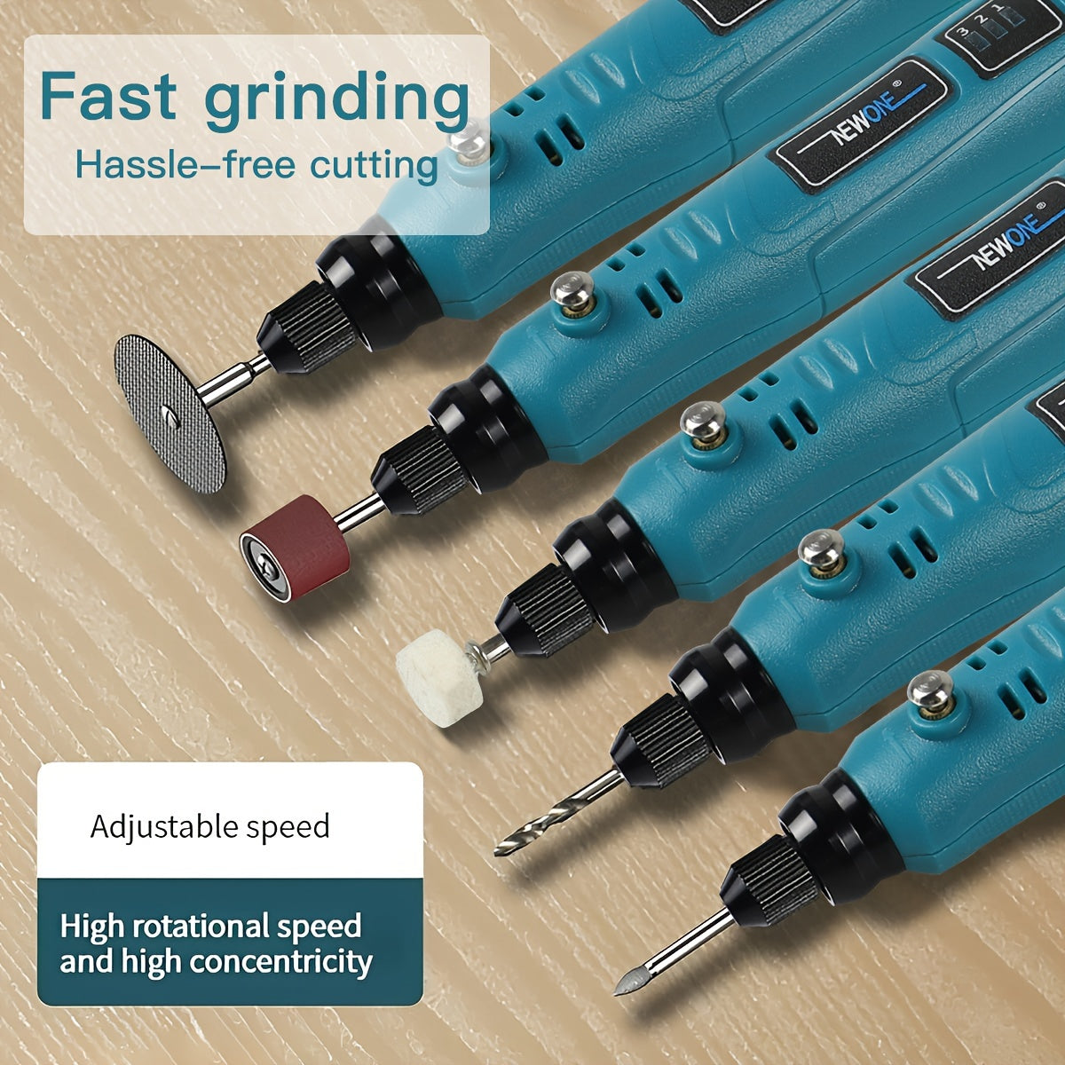 Cordless Rotary Tool 3.6V USB Rechargeable with 48 Accessories for Sanding Polishing Drilling and Engraving