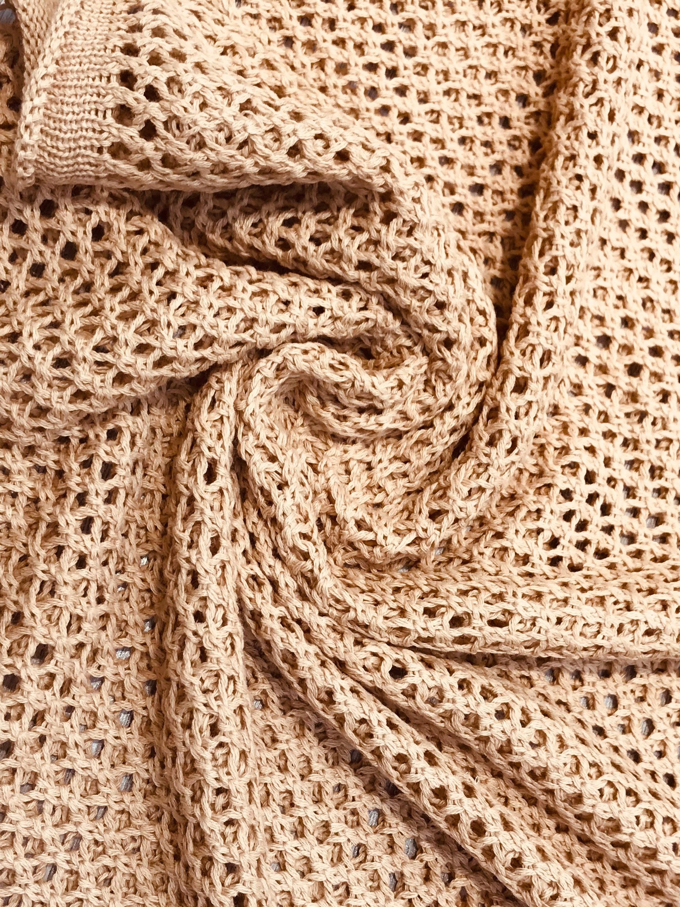 Plus Size Crochet Cover Up Knitted Top Hooded Long Sleeve Casual Spring Summer