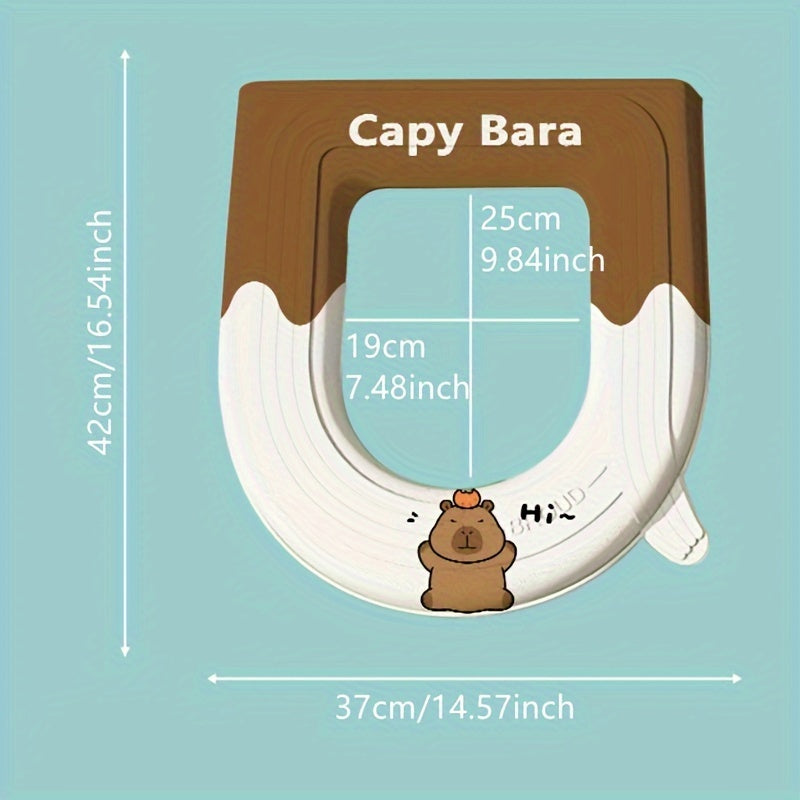 Waterproof Bathroom Mat with Anti-Slip Backing, EVA Foam, Reusable and Easy to Clean