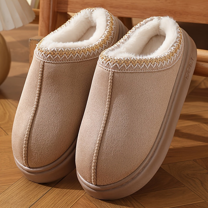 Couples' Winter Slippers Soft EVA Warm Lining Dictionary Style