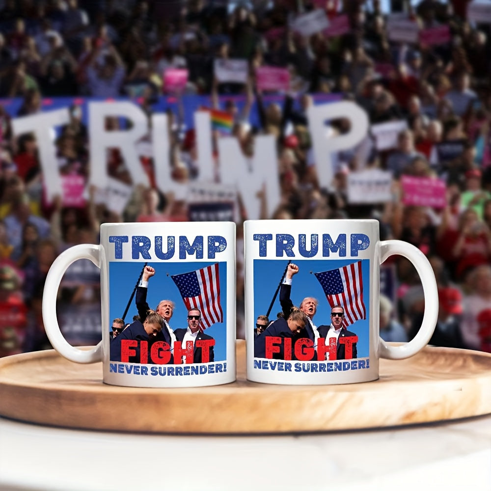 Ceramic Trump 2024 Supporter Mug Stand Up for America Loyal Supporter Gift