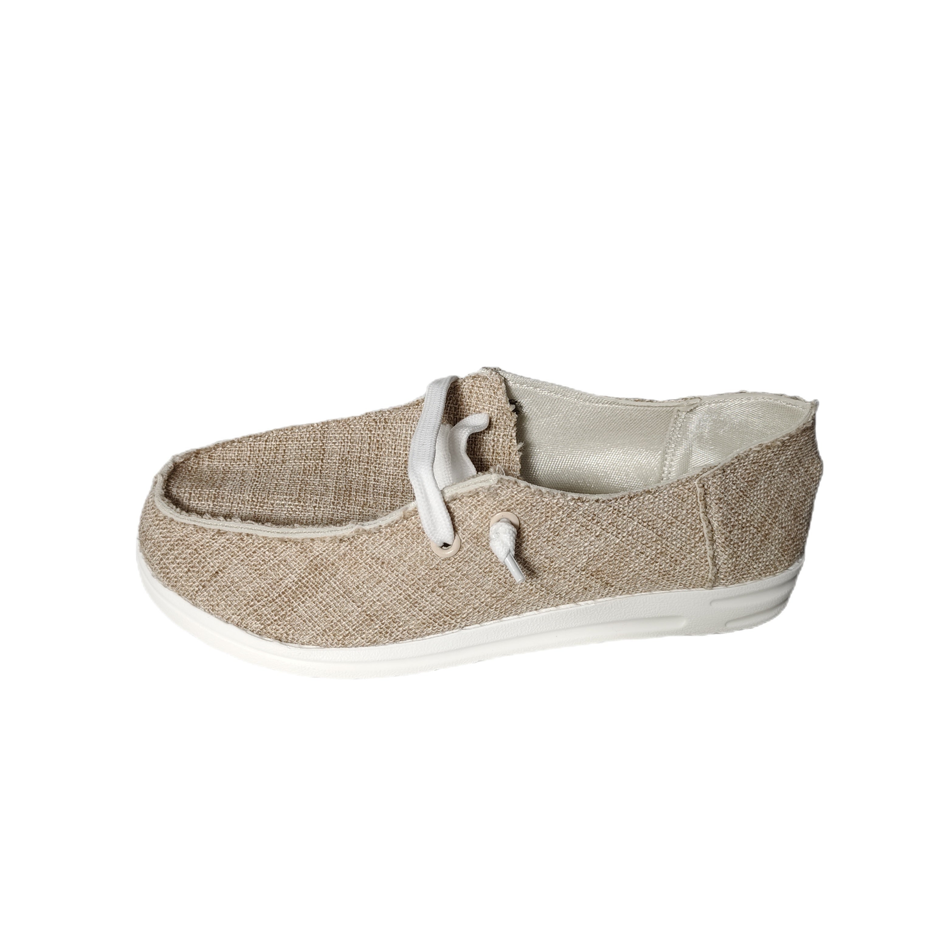 Women's Plus Size Lightweight Breathable Penny Loafers Gray White Casual Slip-On Shoes