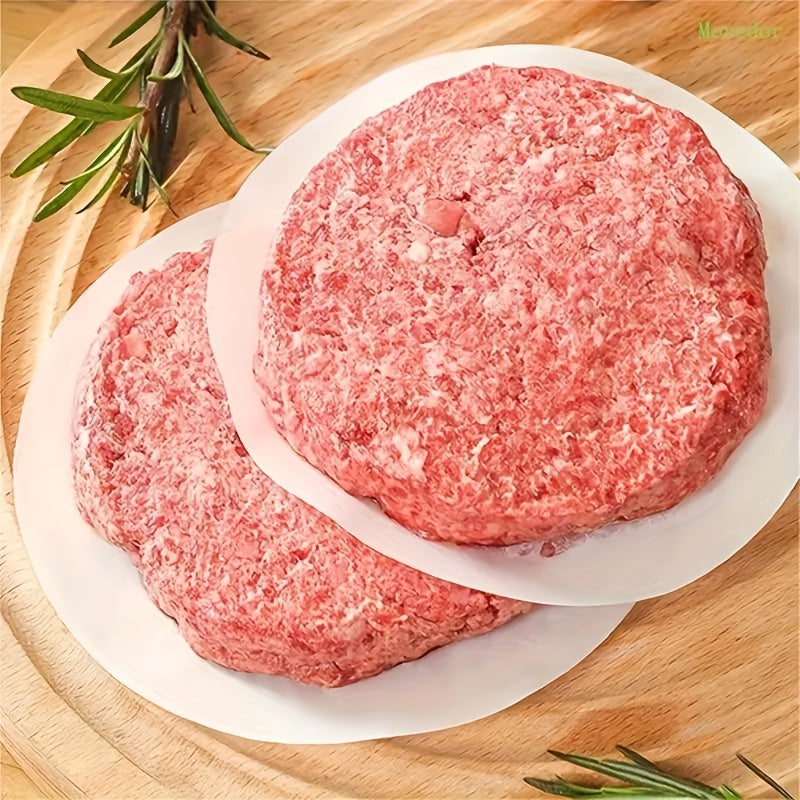 12.5cm dumaloq yopishmaydigan pishirish qog'ozlari varaqalari, oq, 100 dona, burgerlar va pechenelar uchun doiralar