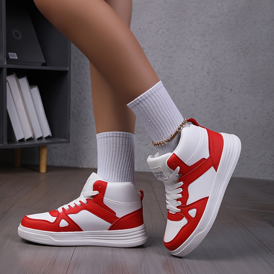 Women’s High-Top Sneakers Lightweight Casual Shoes with Soft Fabric Lining
