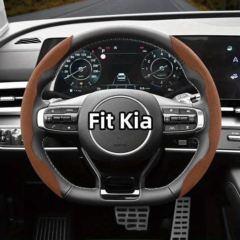 Universal Winter Fleece Non-Slip Steering Wheel Cover for All-Season Use