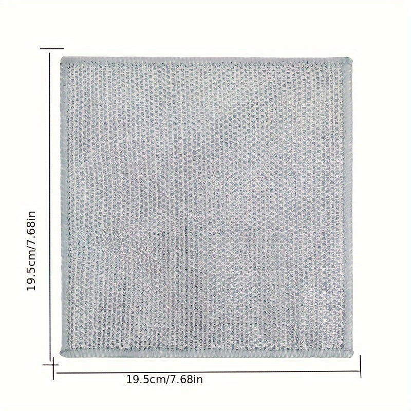 Set of 30 Gray PET Cleaning Cloths for Pots and Stoves Hand Wash Only