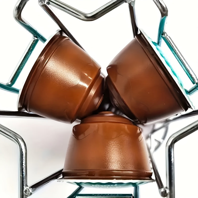 Coffee Capsule Holder Stainless Steel Vertical Storage Rack Multi-Row Space Saver