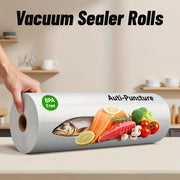 Vakuum yopishtiruvchi rulon 1500cm Bardoshli PE+PA oziq-ovqatni saqlash uchun uy sharoitida
