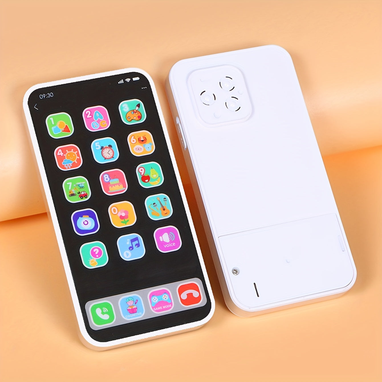 Kids' Educational Toy Phone for Ages 3-6 with Music, Numbers, Colors, Animals, Fruits, Safe Plastic