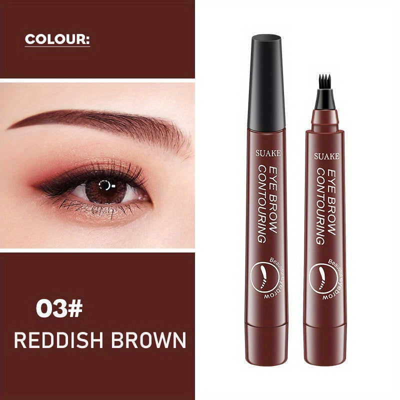 Waterproof Microblading Eyebrow Pencil with Micro-Fork Tip for Natural Makeup