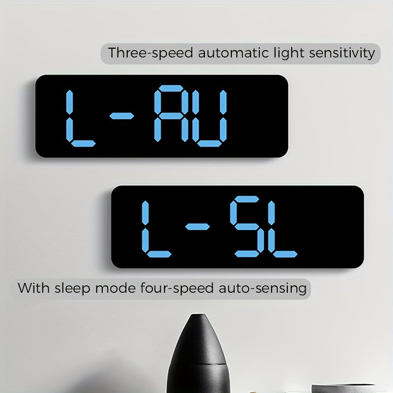 Katta ekran LED soat vaqti, hafta, harorat, namlik, signal, devorga o'rnatish yoki stol uchun