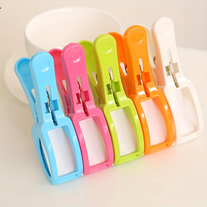 Pack of 5 Large Weather-Resistant Plastic Clothespins for Laundry and Hanging