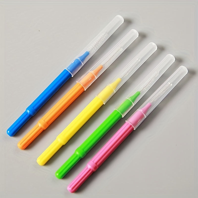 60 dona tish bo'shlig'ini tozalash cho'tkalari kattalar uchun plastik og'iz parvarishi