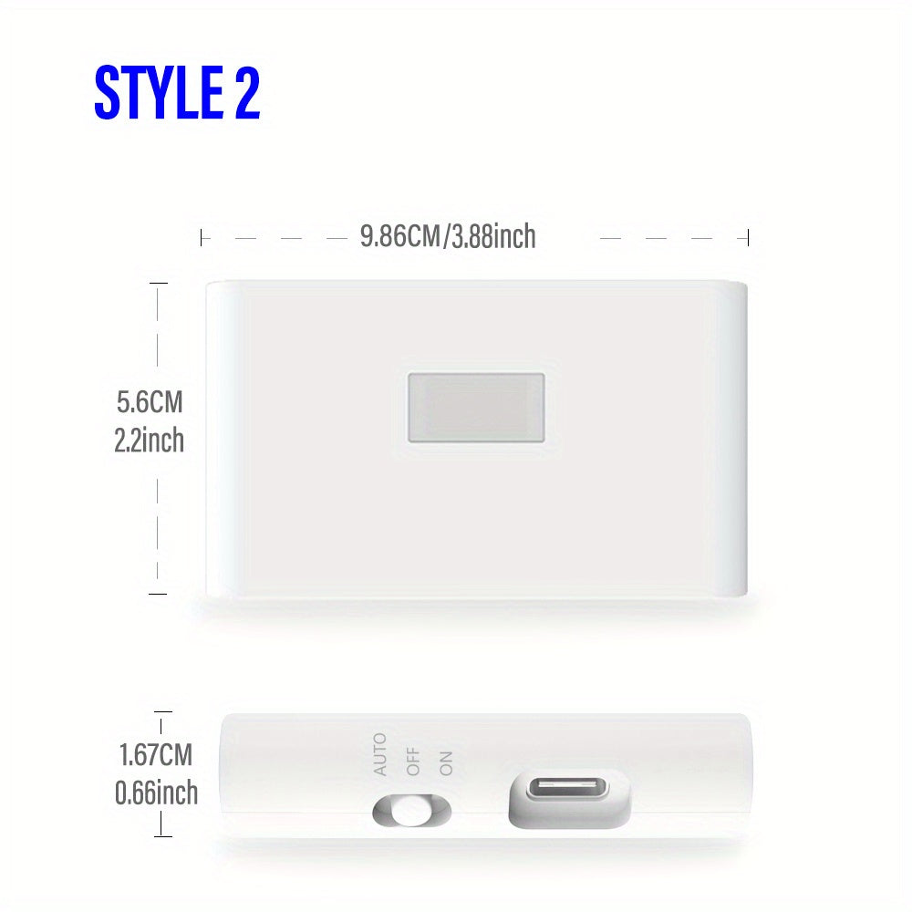 Wireless LED Night Light with Motion Sensor USB Charging for Bedrooms Bathrooms and Corridors
