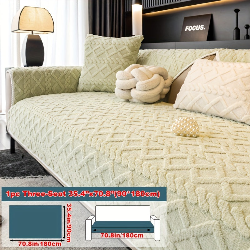 Нескользящая накидка на диван из велюра Shu, подходит для домашних животных, моется в машине, подходит для кресел и секционных диванов на 4 места