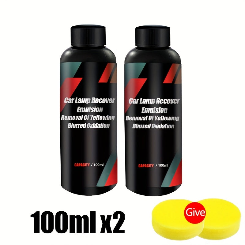 Avtomobil farlarini tiklash to'plami, plastmassa uchun polishi, oksidlanish va sarg'ayishni oldini olish